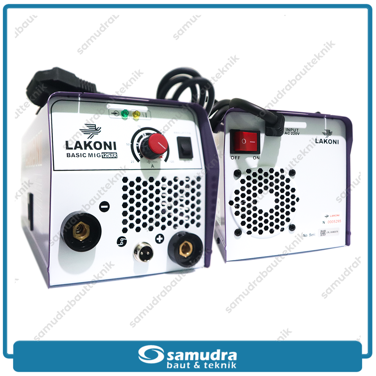 LAKONI BASIC-MIG-125iXR Mesin Las Listrik 120A 1 Phase CO2 IGBT 450 Watt