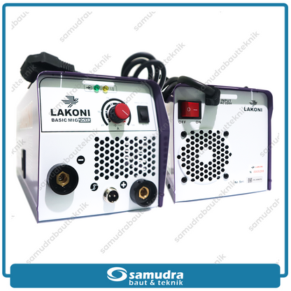 LAKONI BASIC-MIG-125iXR Mesin Las Listrik 120A 1 Phase CO2 IGBT 450 Watt