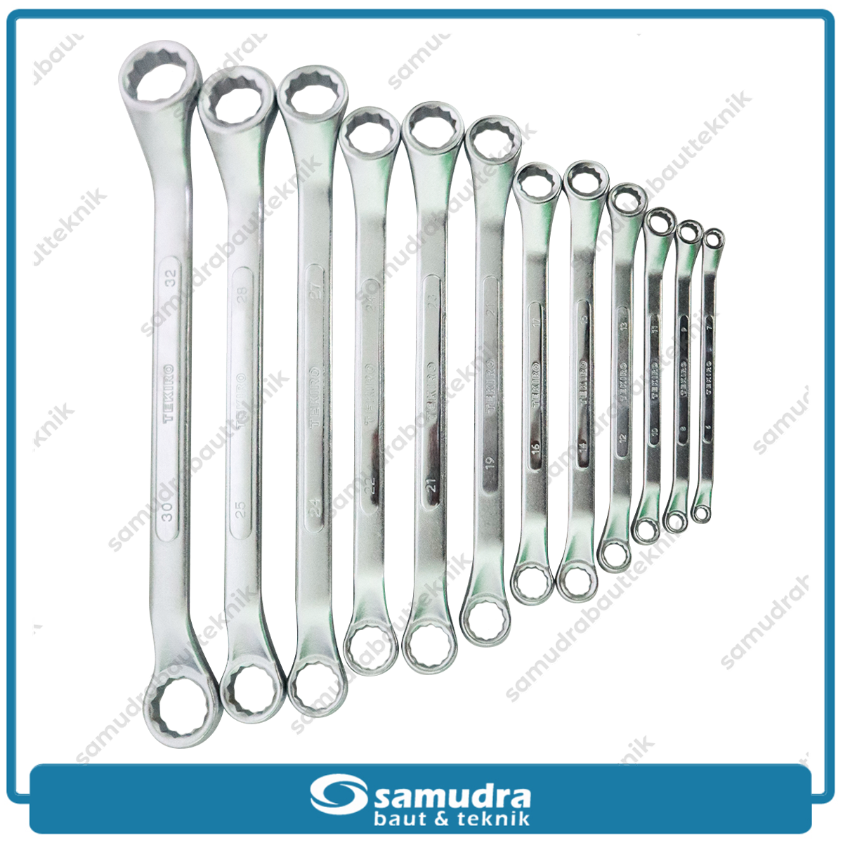 TEKIRO WR-SE0302 Kunci Ring Set 12 pcs (6-32 mm)