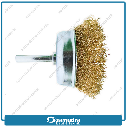 HASSTON 3450-111 Sikat Baja Gerinda Model Mangkok 63 mm