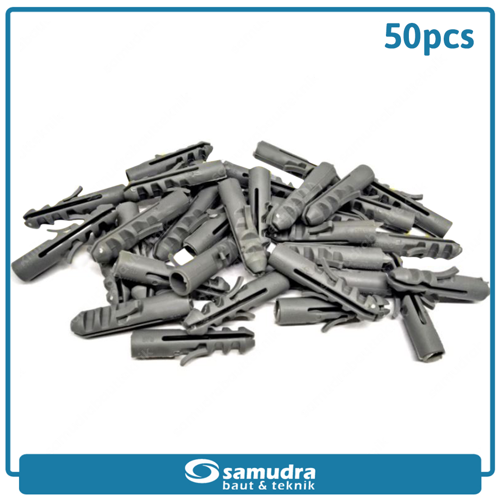 S10 Angkur Tembok 50 Pcs Sekrup Beton Lubang Dinding Bata Ringan