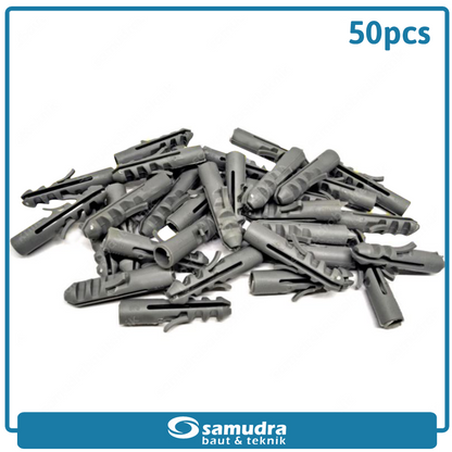S10 Angkur Tembok 50 Pcs Sekrup Beton Lubang Dinding Bata Ringan