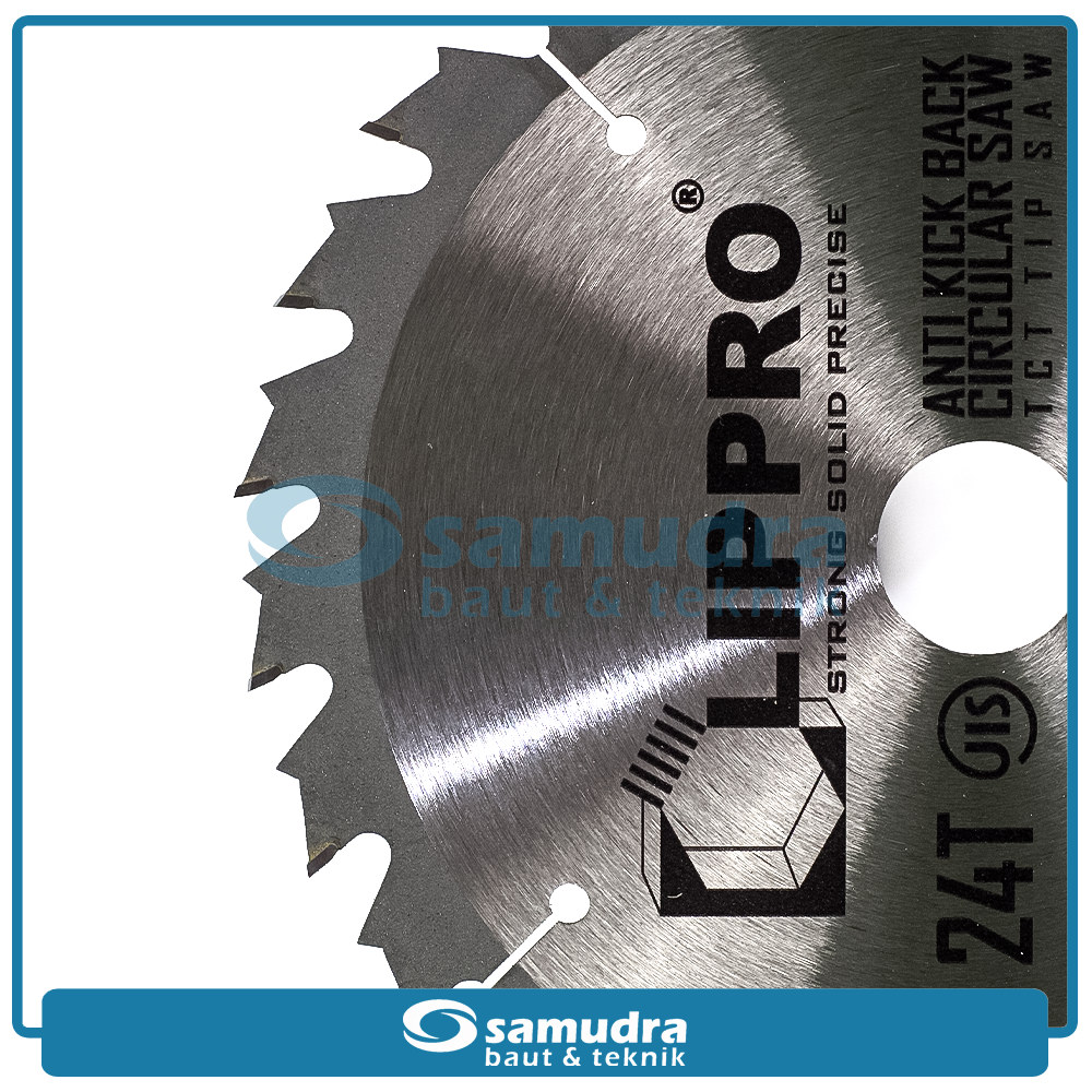 LIPPRO 2908AKB7-24 Mata Potong Kayu 7"x24T Tanduk / AKB Circular Saw Blade