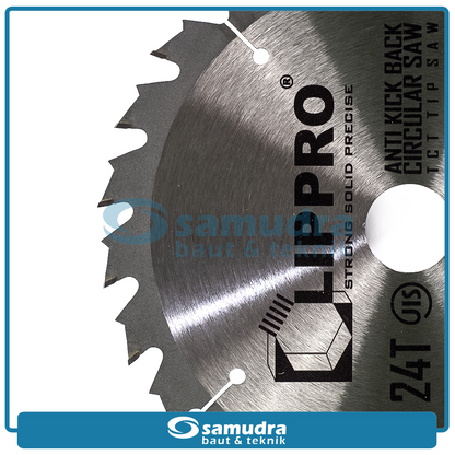 LIPPRO 2908AKB7-24 Mata Potong Kayu 7"x24T Tanduk / AKB Circular Saw Blade