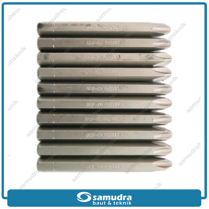 GRIP ON 84-203 Mata Obeng Ketok Ph 3 Heavy Duty Impact Set 10 Pcs