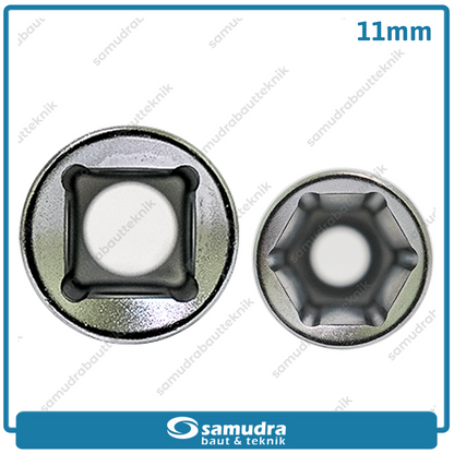 LIPPRO 3230M-11 Mata Sok Panjang 1/2" 6PT 11 mm / Deep Socket