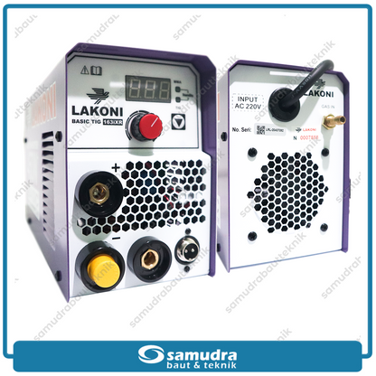 LAKONI BASIC-TIG-163iXR Mesin Las Listrik 120A 1 Phase Argon IGBT 450 Watt