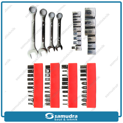 KENMASTER KCSO-102 Kunci Sok Set 77 pcs Box Plastik