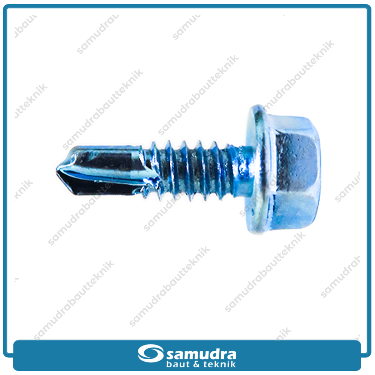 LION 6.000 pcs Sekrup Baja Ringan 10 x 16 Baut Roofing Putih 5/8 SDS Self Drilling Screw