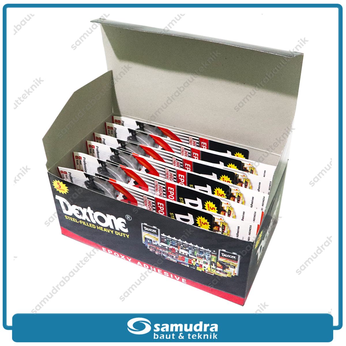 DEXTONE Lem Epoxy 5 menit - 1 dus kecil isi 4 lusin