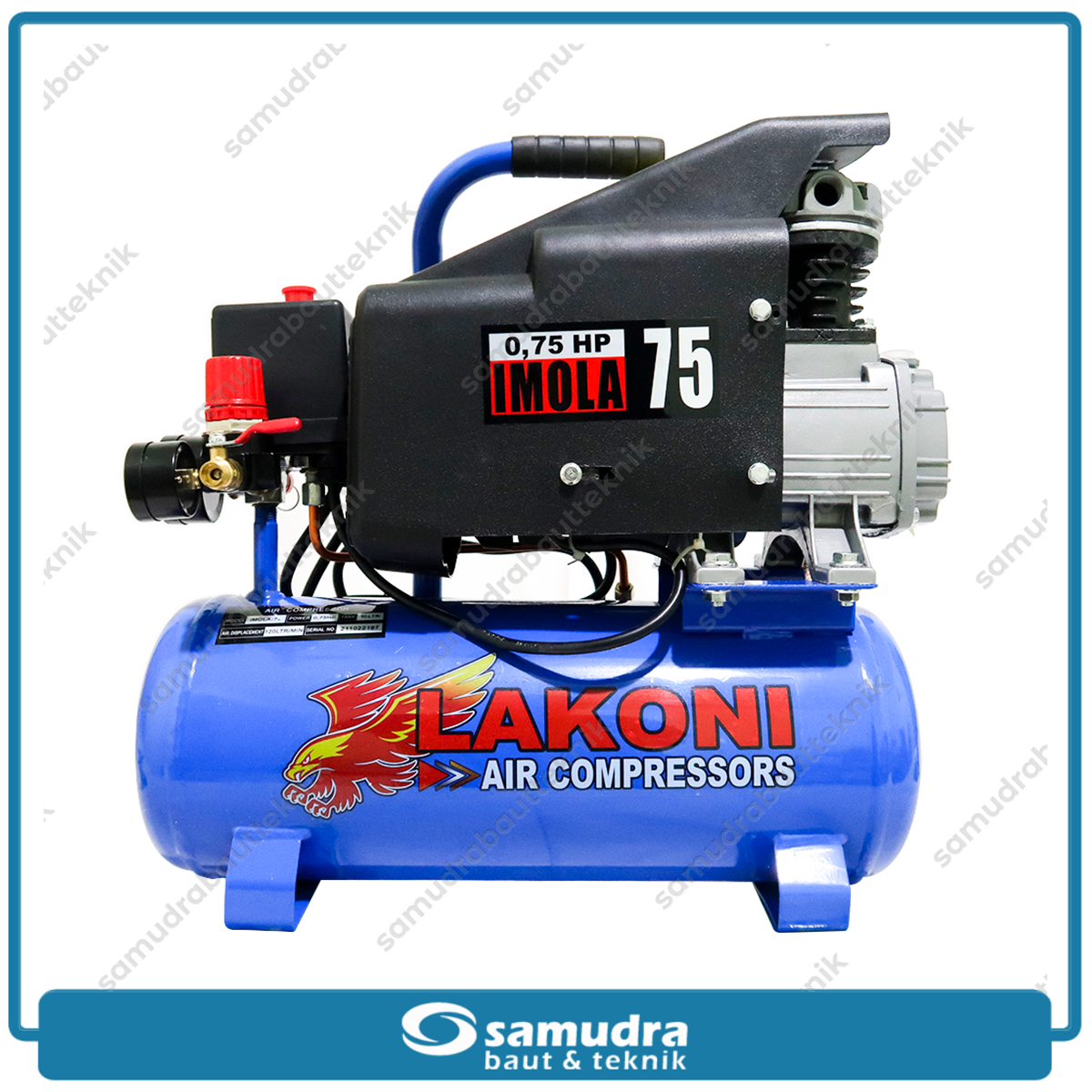 LAKONI IMOLA-75 Mesin Kompresor Listrik 3/4 HP 10 Liter