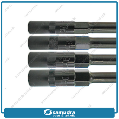 Paket 8 Set LIPPRO Kunci Sok T Hitam 7-14 mm Sock Shock Socket Wrench