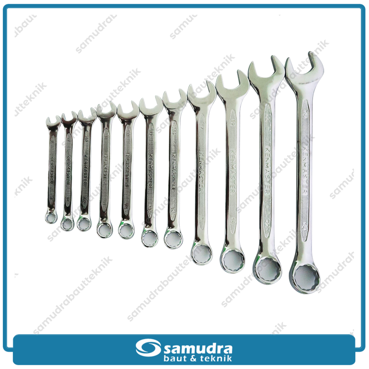 KENMASTER KCRP-198 Kunci Ring Pas Set 11 pcs (8-24 mm) CRV