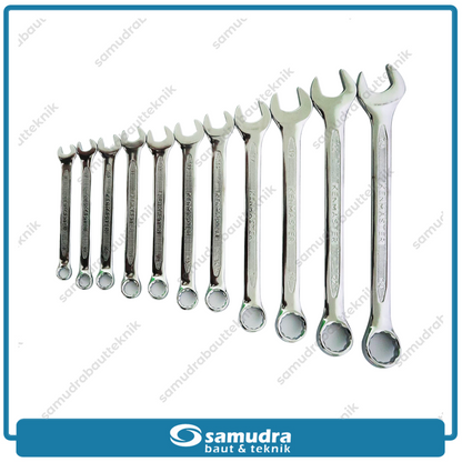 KENMASTER KCRP-198 Kunci Ring Pas Set 11 pcs (8-24 mm) CRV