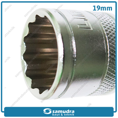 LIPPRO 3126M-19 Mata Sok 1/2" 12PT 19 mm