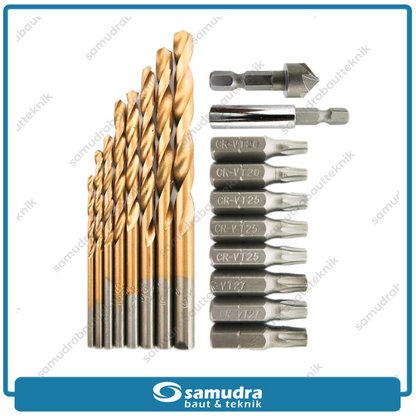 IKURA IKR-DBC202 Drill Bits Set Combination 18 pcs