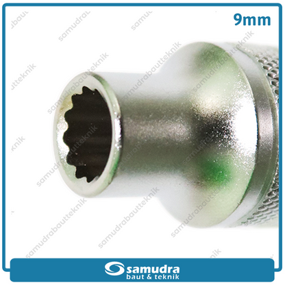 LIPPRO 3126M-9 Mata Sok 1/2" 12PT 9 mm