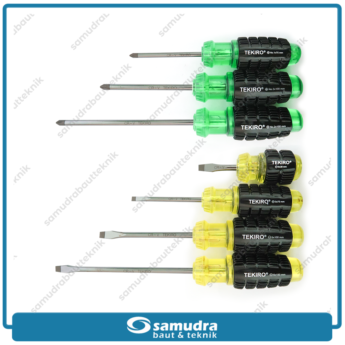 TEKIRO SD-CG0934 Obeng Gagang Karet Set 7 pcs