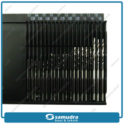 IKURA IKR-MBM201 Mata Bor Besi Set 20 pcs / Microbox HSS Twist Drill