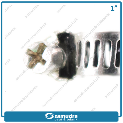 LIPPRO Klem Selang 1" Inch Ss Hose Clamp Taiwan - Isi 100 Pcs