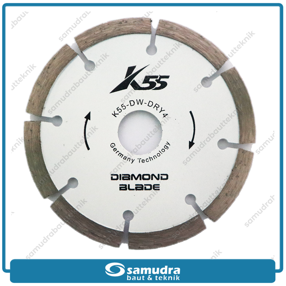 K55 K55-DW-DRY4 Mata Potong Keramik White Kering 4" / Diamond Blade Dry