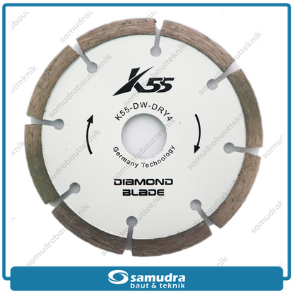 K55 K55-DW-DRY4 Mata Potong Keramik White Kering 4" / Diamond Blade Dry