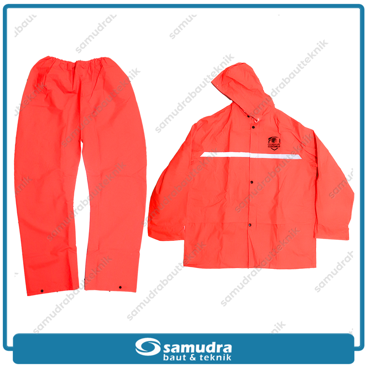 GOSAVE RAINSHIELD 2S Jas Hujan Baju Celana (XXL) Oranye