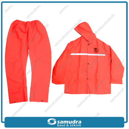 GOSAVE RAINSHIELD 2S Jas Hujan Baju Celana (XXL) Oranye