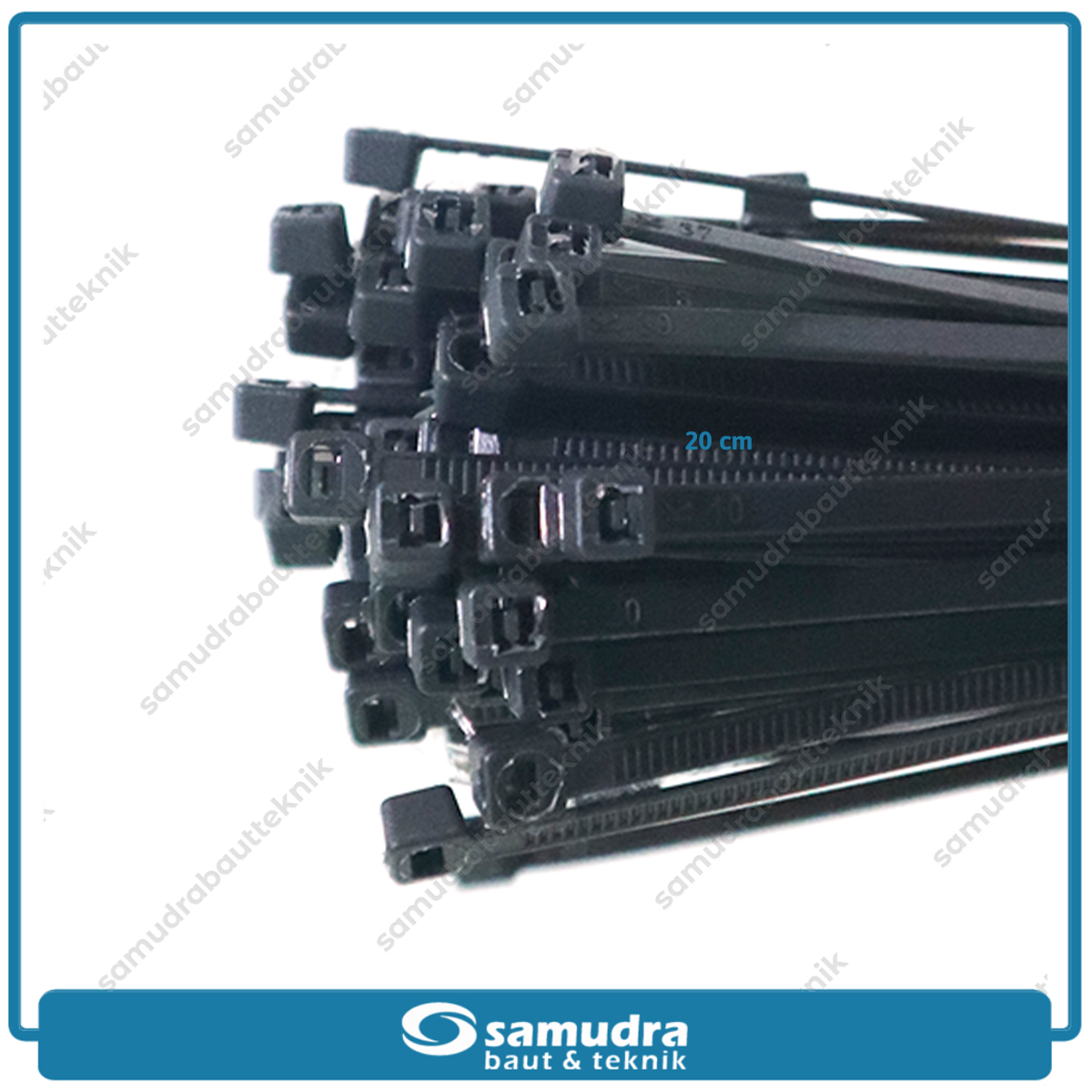 Paket 10 set JP Kabel Ties 3.6 x 200 mm Hitam