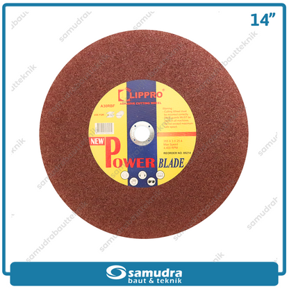 LIPPRO 89214 Mata Gerinda Potong Besi 14" / Cut Off Wheel Power Blade