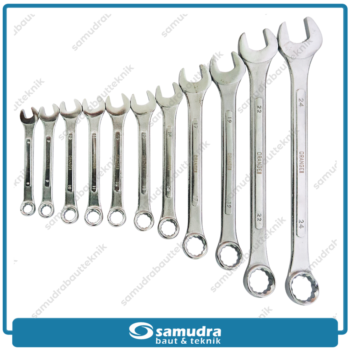 ORANGE 3400-S11 Kunci Ring Pas Set 11 pcs (8-24 mm)