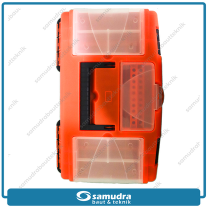 KENMASTER TOOL-055 Tool Box Plastik Besar 16" 39.5x22.5x17.5 cm