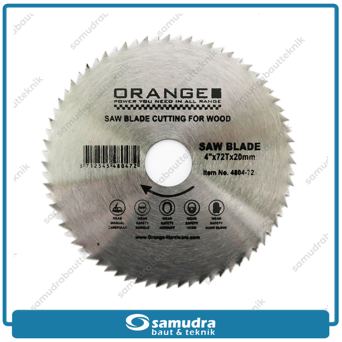 ORANGE 4804-72 Mata Gerinda Potong Kayu 4"x72T / Circular Saw Blade