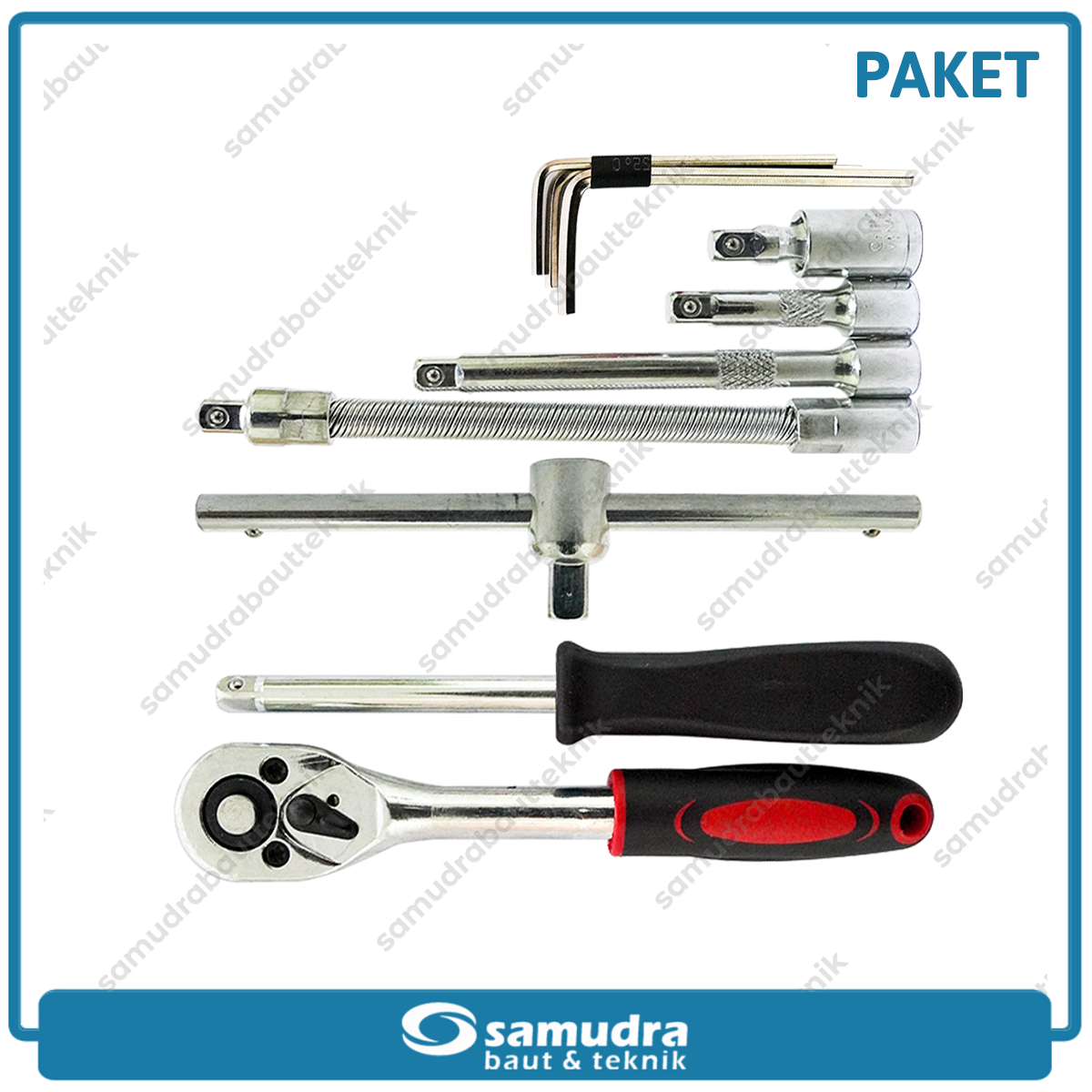 Paket Kunci Sok Set 46 pcs + DIAMOND Kunci Ring Pas Set 8 pcs Tool Kit