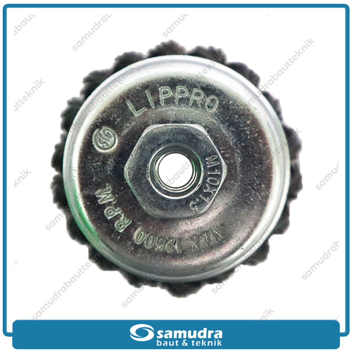 LIPPRO 61610-1.5 Sikat Mangkok Kepang 3"