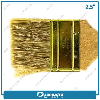 PINEHILL PH-999 1 pak isi 12 pcs Kuas Cat Putih 2-1/2"