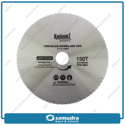 KODENKI KDK-CSH202 Circular Saw Blade HSS 7" x 150T