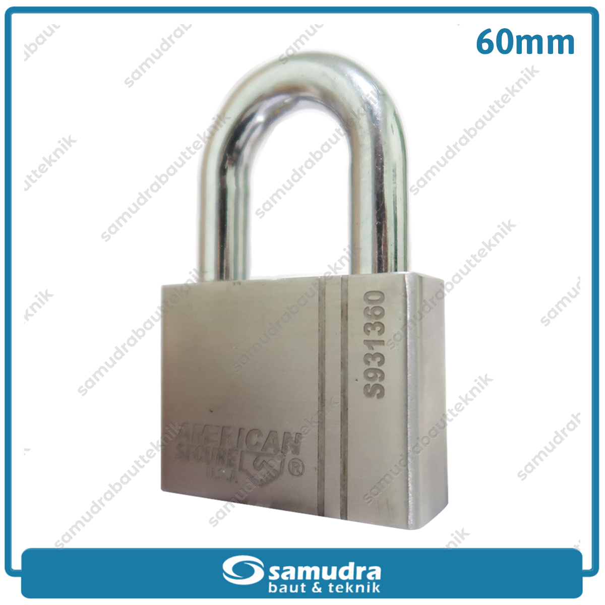 AMERICANSECURE S931360K2 Gembok 60 mm Short Key Alike Set 2 pcs