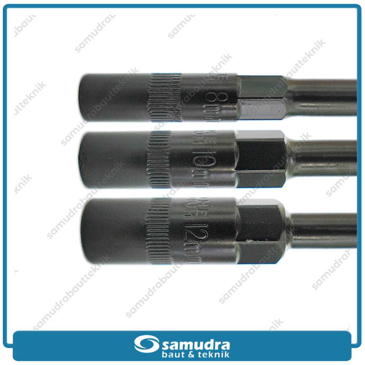 Paket 6 Set LIPPRO Kunci Sok T Hitam 8-19 mm Sock Shock Socket Wrench