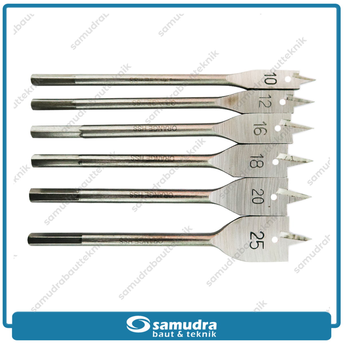 ORANGE 5500-06 Mata Bor Kayu Kipas Set 6 pcs (10-25 mm)