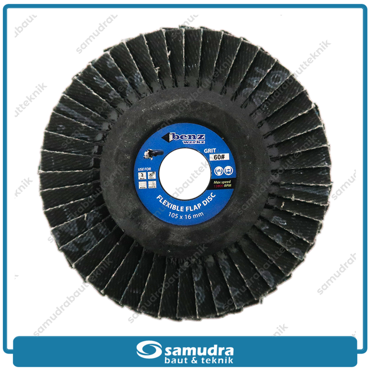 BENZ Flexible Flap Disc 4" Blue Color No. 60