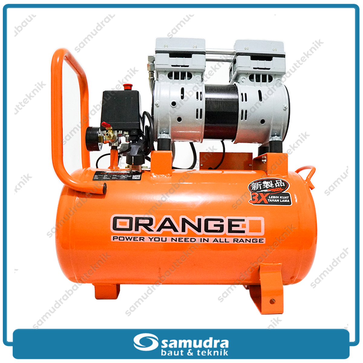 ORANGE 4110HPL-24L Mesin Kompresor Listrik Oilless 1 HP 24 Liter
