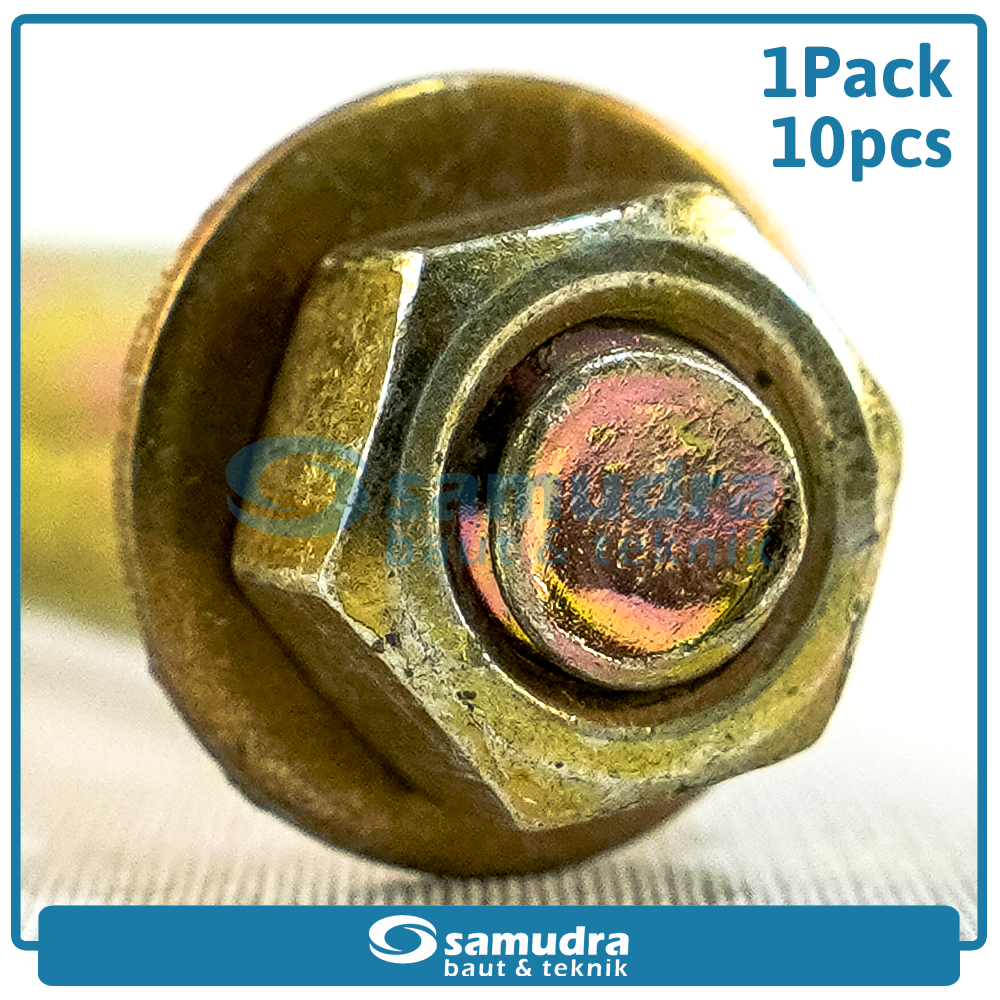 WOWO 3740 10 Pcs Dinabolt 10 X 97 Baut Beton Tembok Dynabolt M10 Skrup