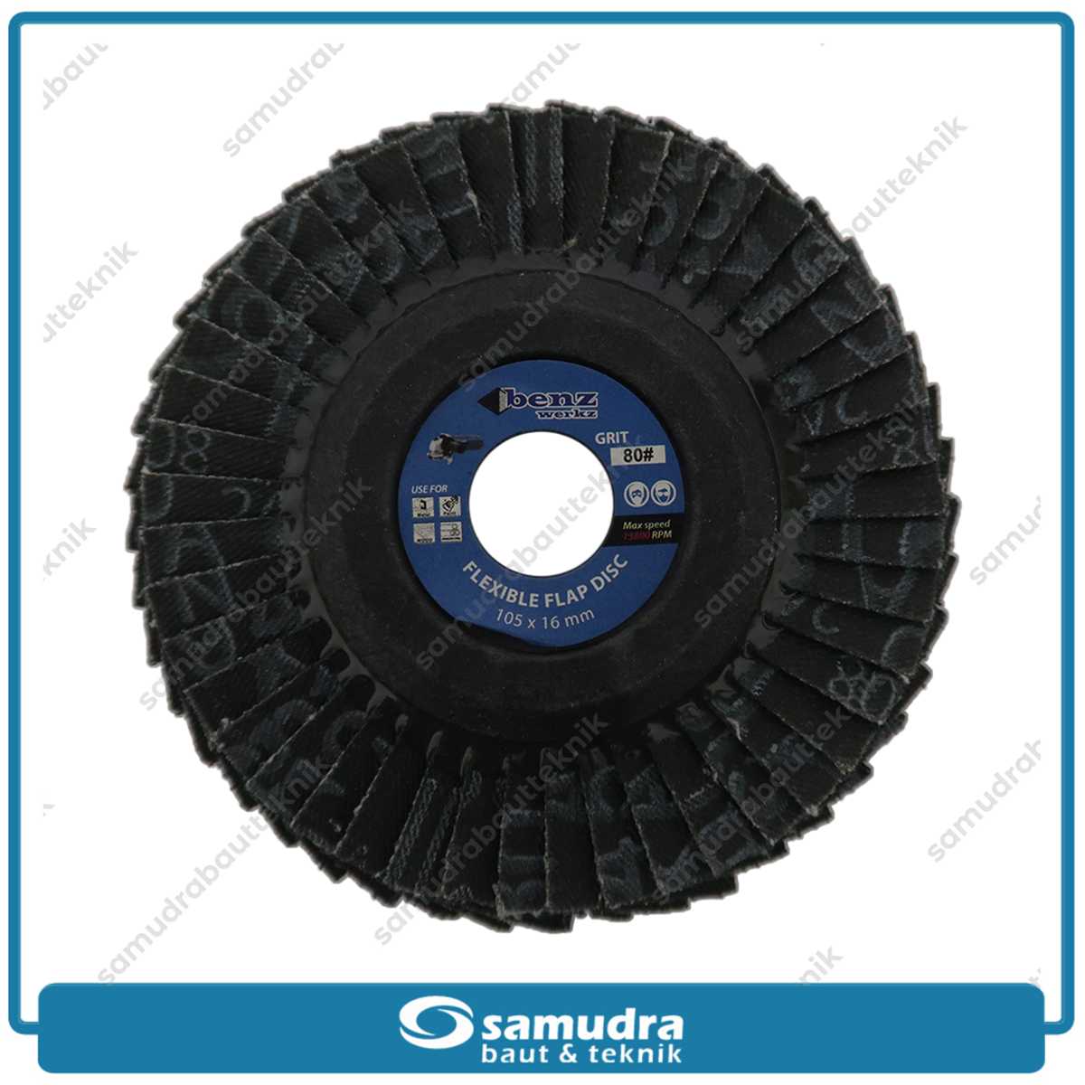 BENZ Flexible Flap Disc 4" Blue Color No. 80