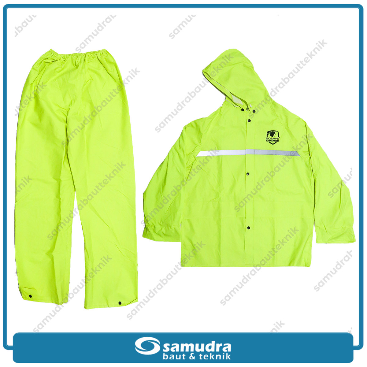 GOSAVE RAINSHIELD 2S Jas Hujan Baju Celana (XL) Hijau