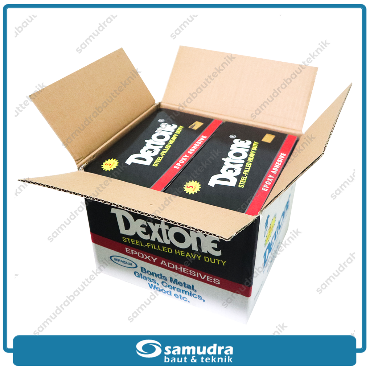 DEXTONE Lem Epoxy 5 menit - 1 dus besar isi 16 lusin
