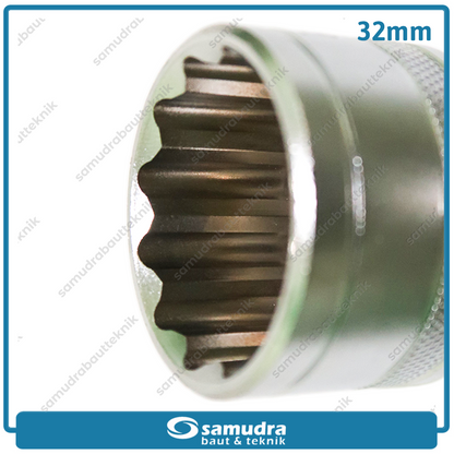 LIPPRO 3126M-32 Mata Sok 1/2" 12PT 32 mm