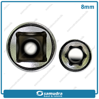 LIPPRO 3230M-8 Mata Sok Panjang 1/2" 6PT 8 mm / Deep Socket