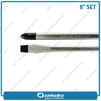 PAKET GRIP ON Obeng Tembus 8" Plus Minus