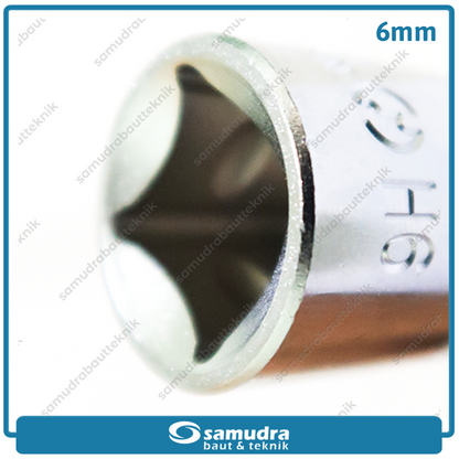 LIPPRO 3410TXL-6 Mata Sok Panjang Hex 1/2" 6 mm